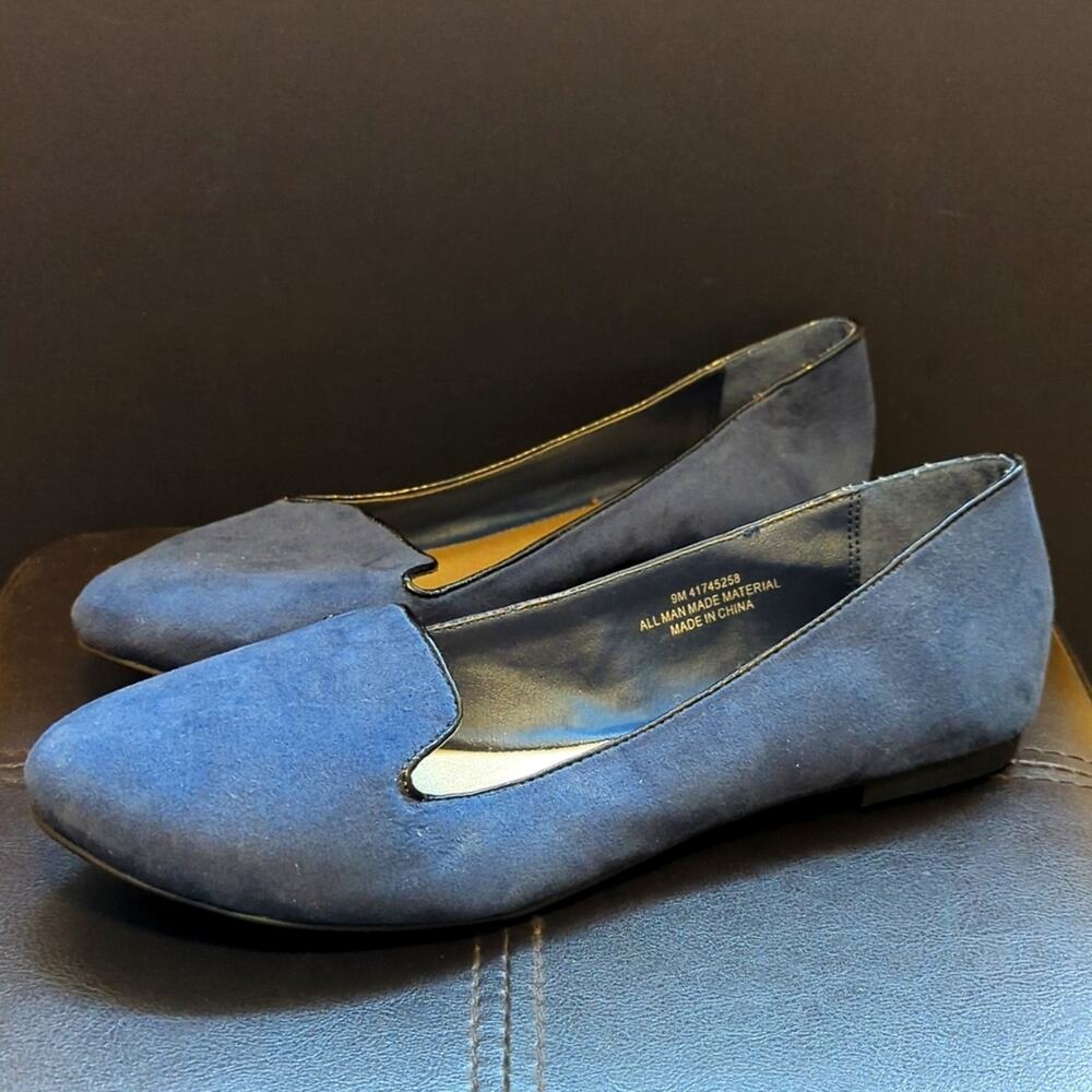 Cato C est. 1946 Navy Slip On Comfort Business Casual Ballet Flats